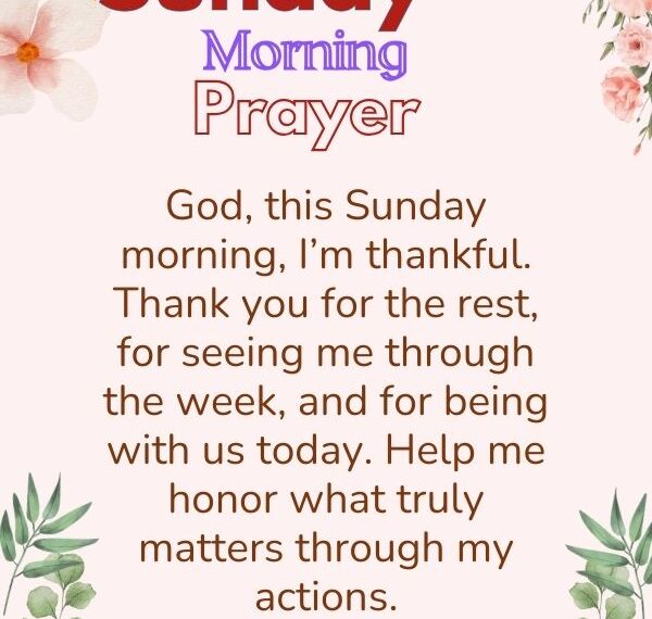 happy Sunday morning prayer
