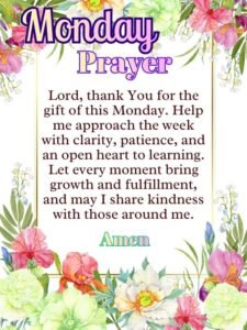 125+ Monday Prayer to Start Your Week with Blessings and Hope