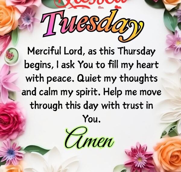 Good morning Tuesday prayer