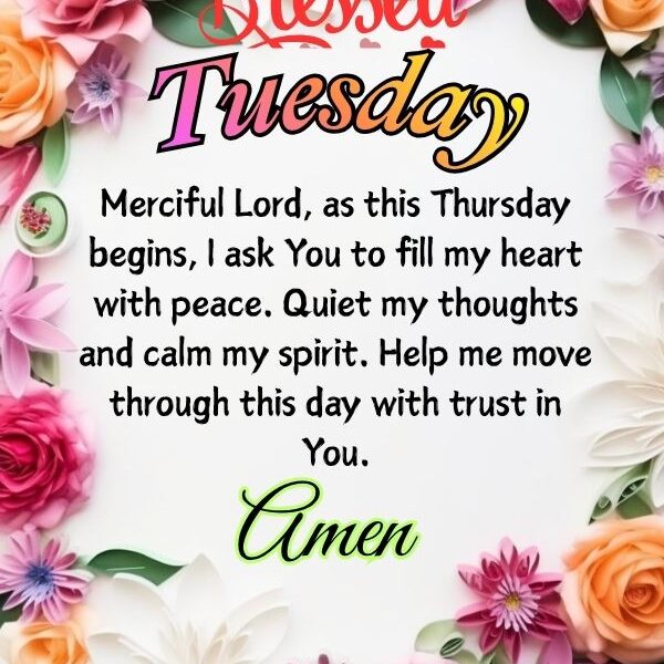 Good morning Tuesday prayer