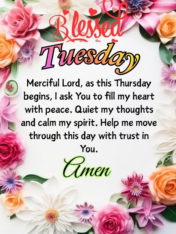 Good morning Tuesday prayer