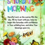 Good morning Saturday prayers