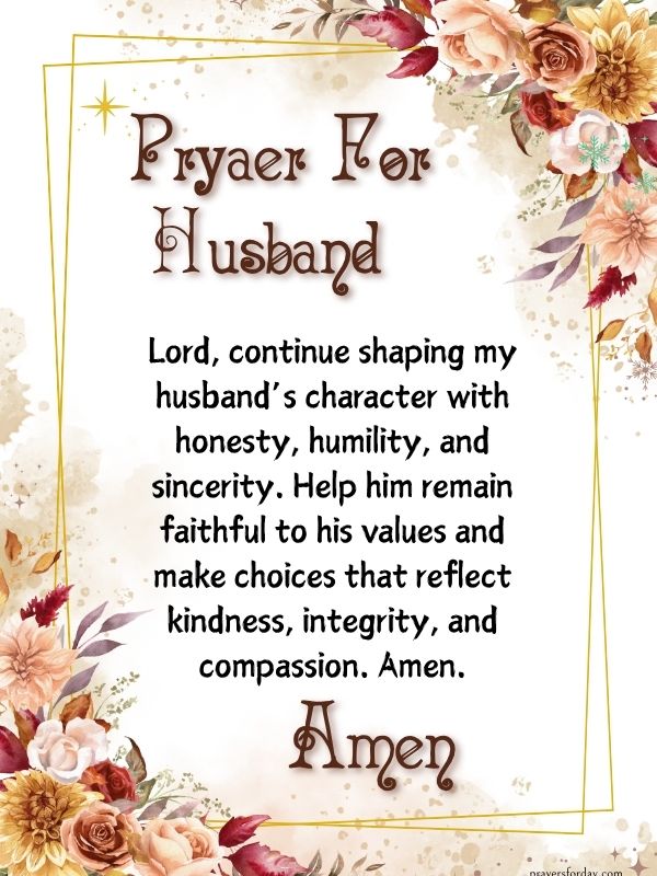 Powerful prayer for husband