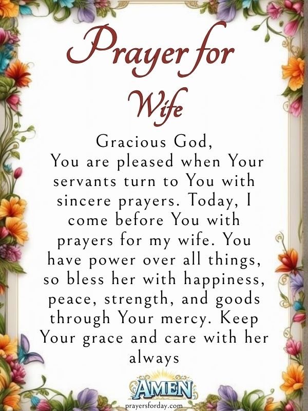 Prayer for wife