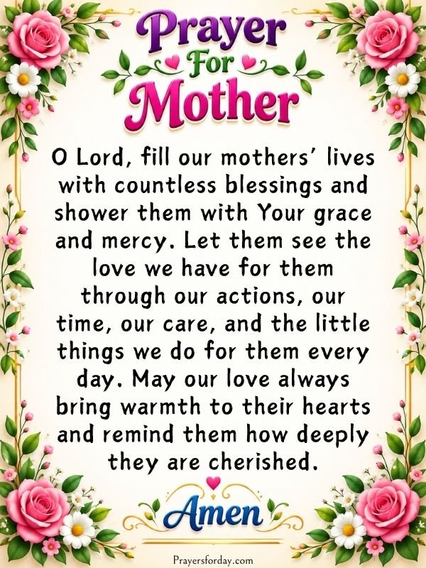 Read more about the article Prayer for Mom: Powerful Prayers and Blessings for Your Mother